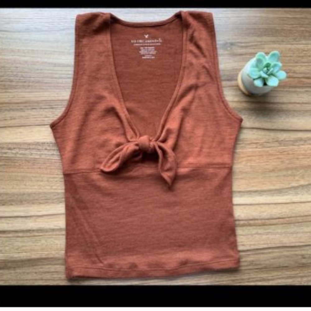 A&E Brown & Black Tie Front Crop Tops (2 for 1)!